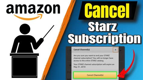 how do you cancel starz on amazon